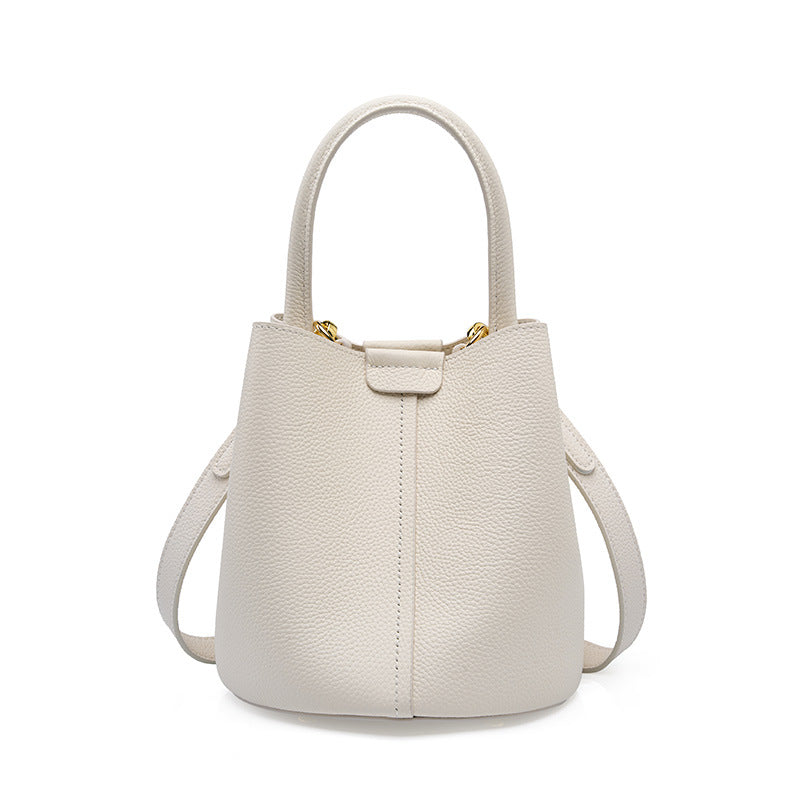 Leather Handbag Bucket Bag