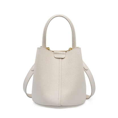 Leather Handbag Bucket Bag
