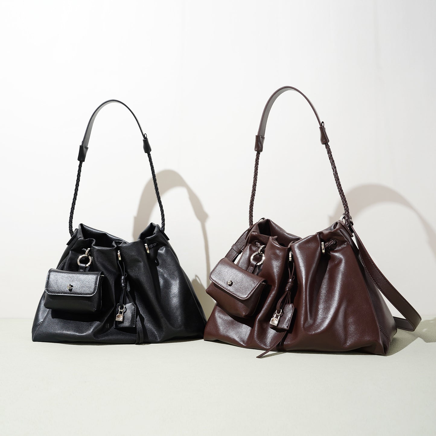 Leather handbag