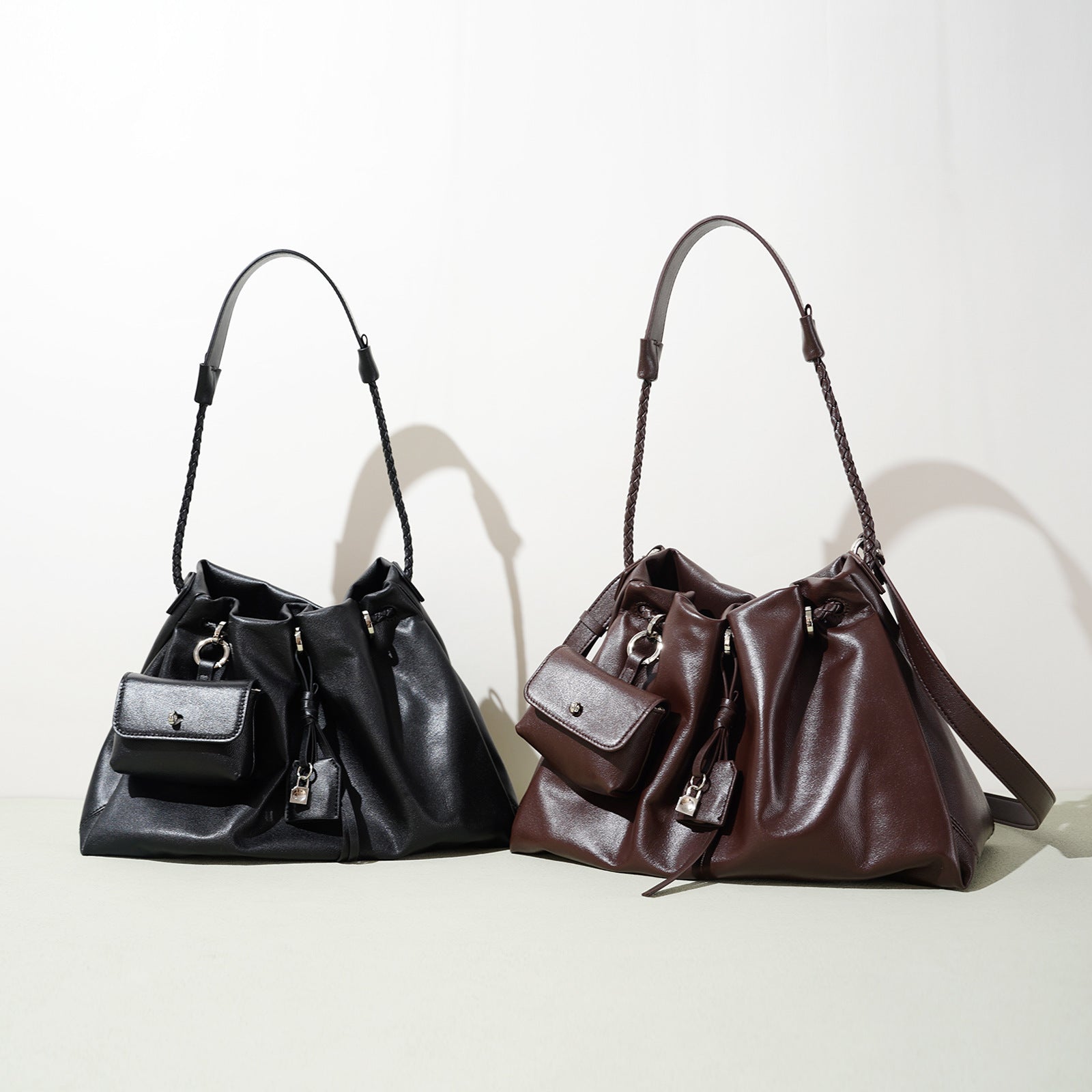 Leather handbag