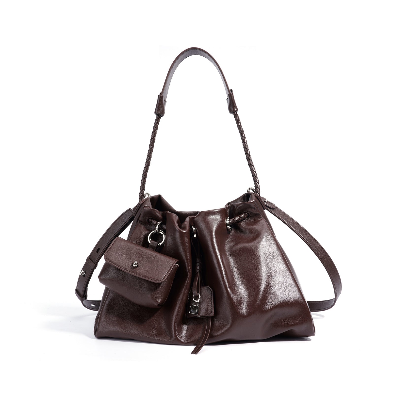 Leather handbag