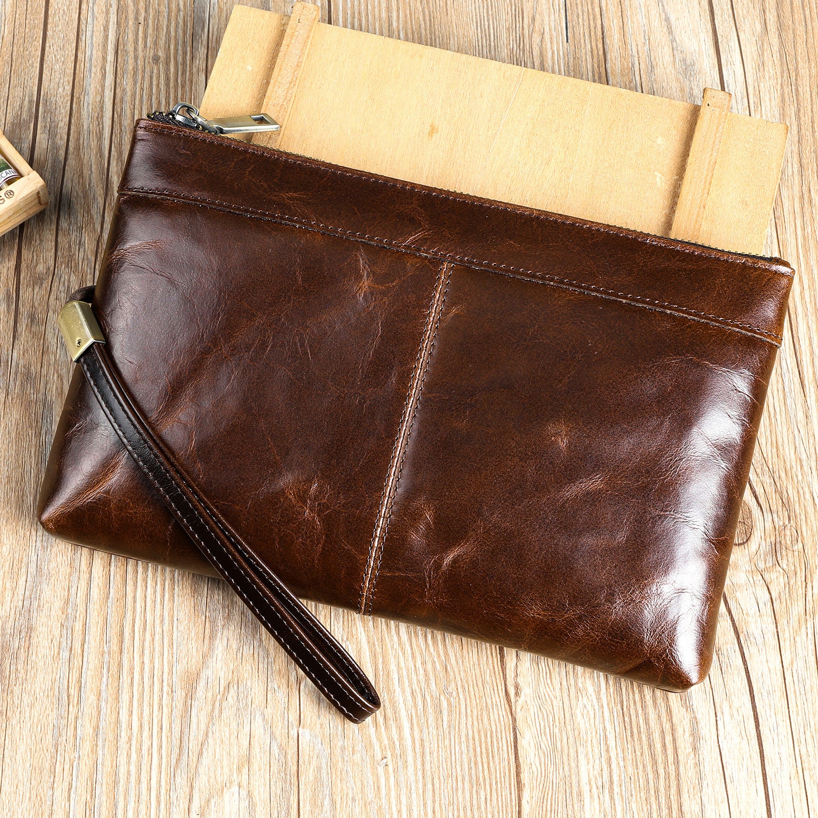 leather handbag