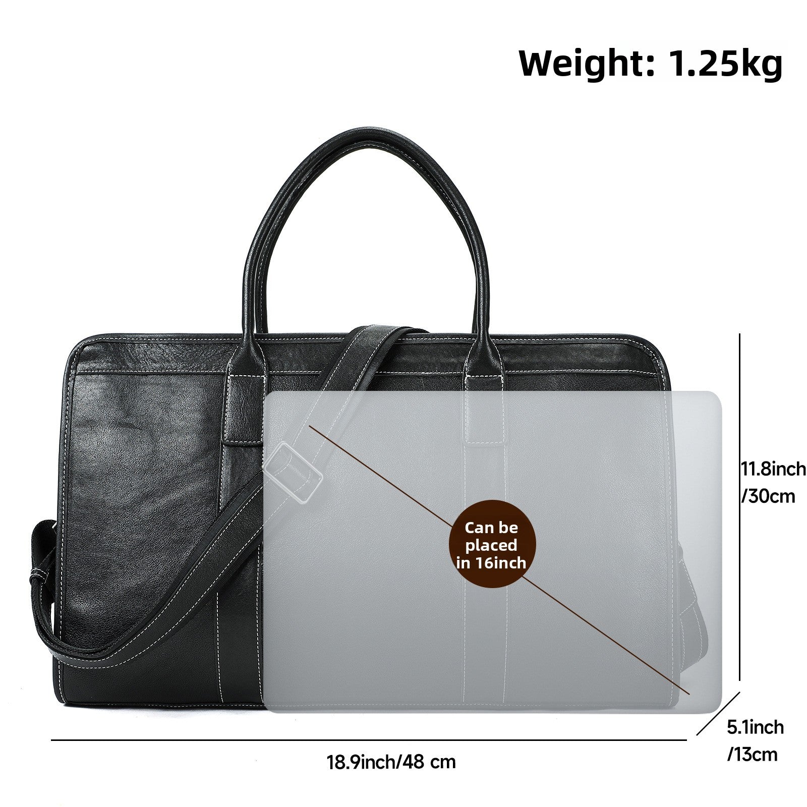 Leather handbag