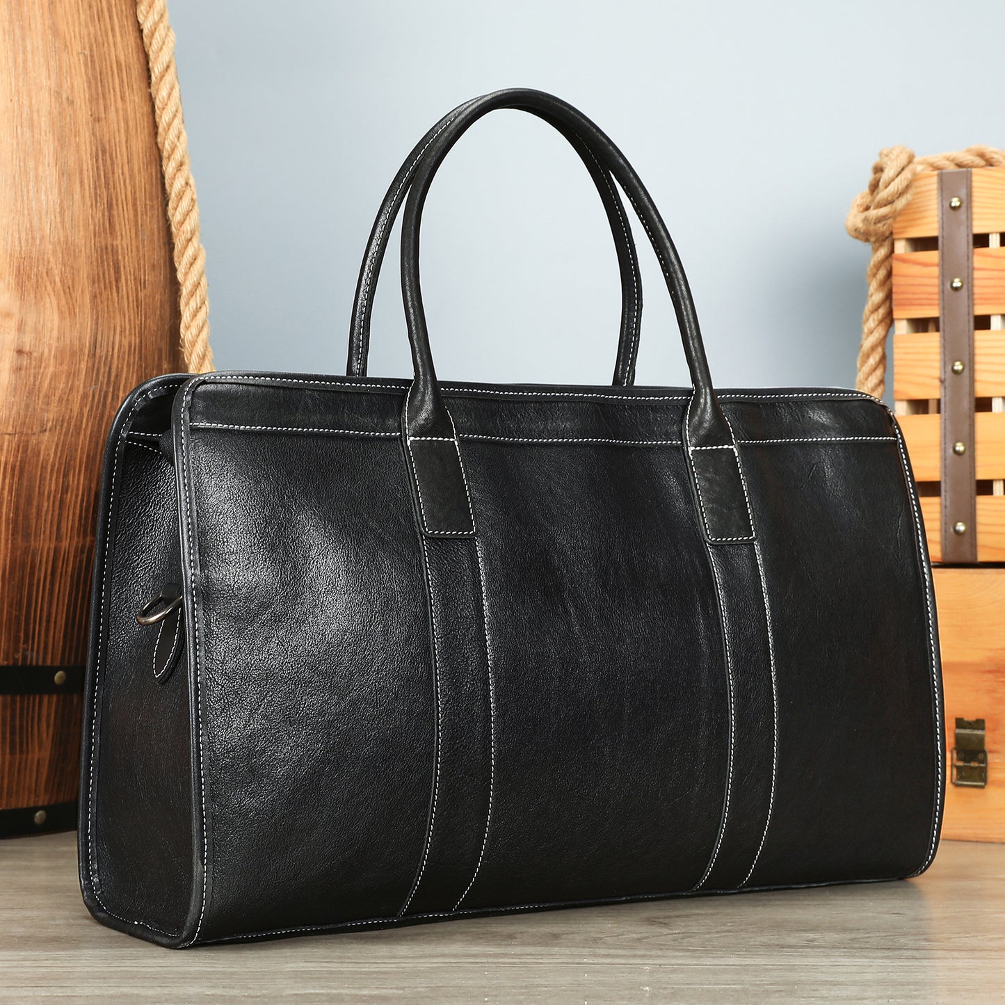 Leather handbag