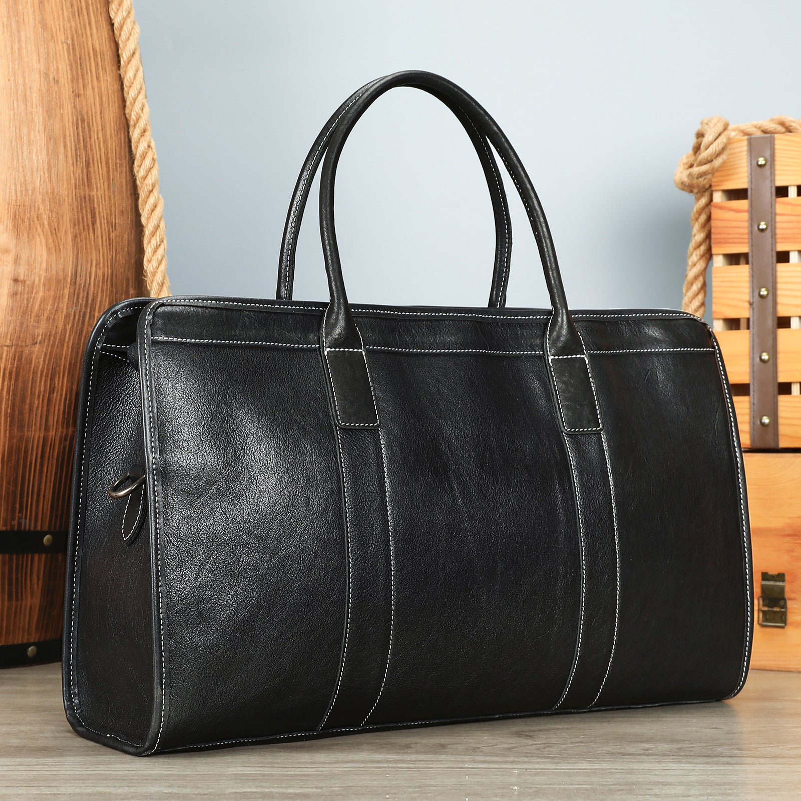 Leather handbag