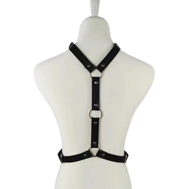 Leather handcuffs collar