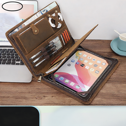 Leather iPad case