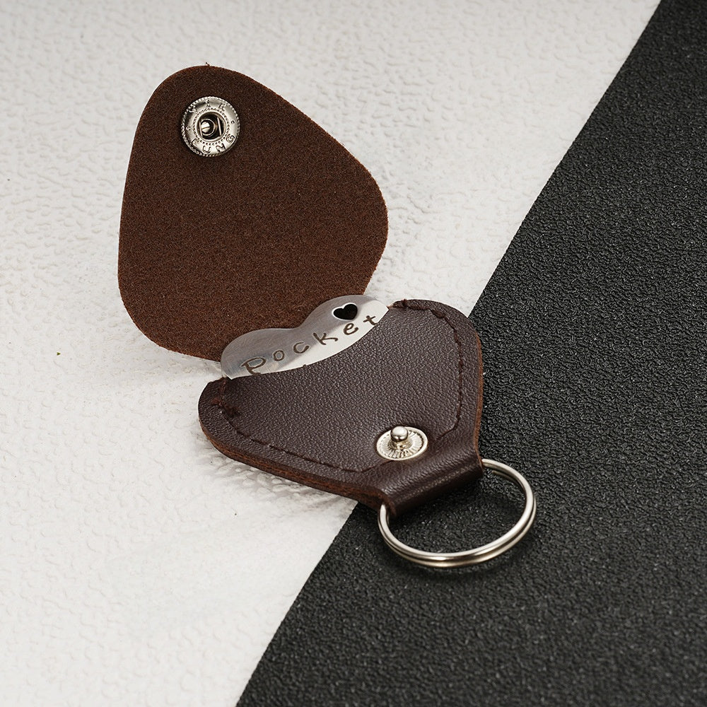 Leather keychain