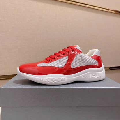 leather lace-up sports shoes for men