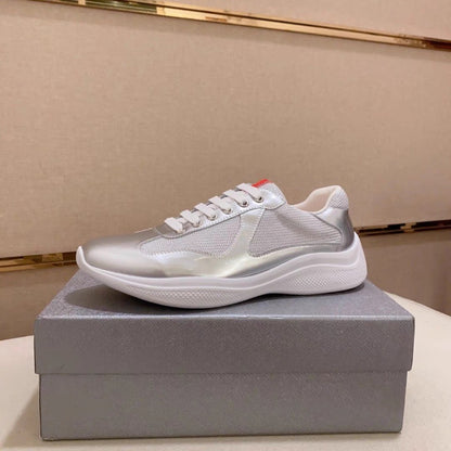 leather lace-up sports shoes for men