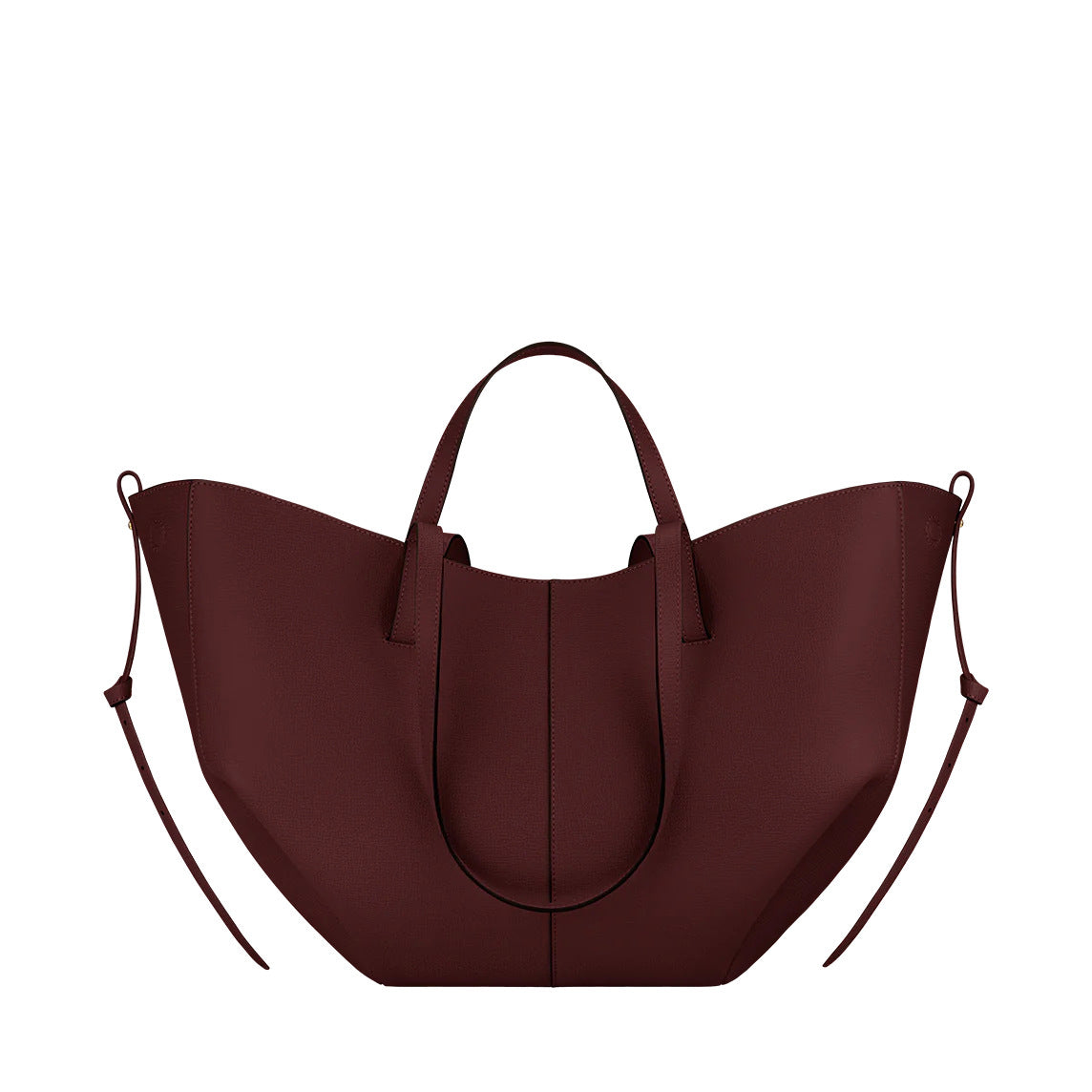 Leather large-capacity tote bag