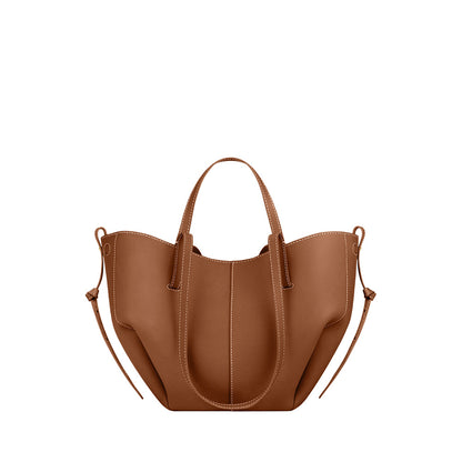Leather large-capacity tote bag