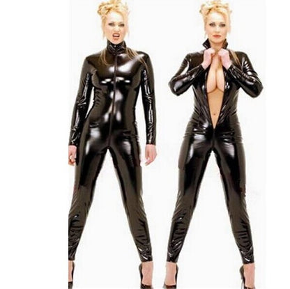 Leather-Like Unisex Bodysuit