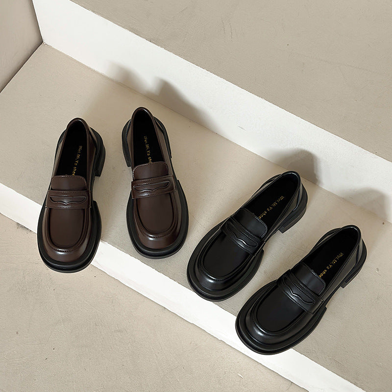 leather loafers