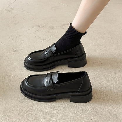 leather loafers