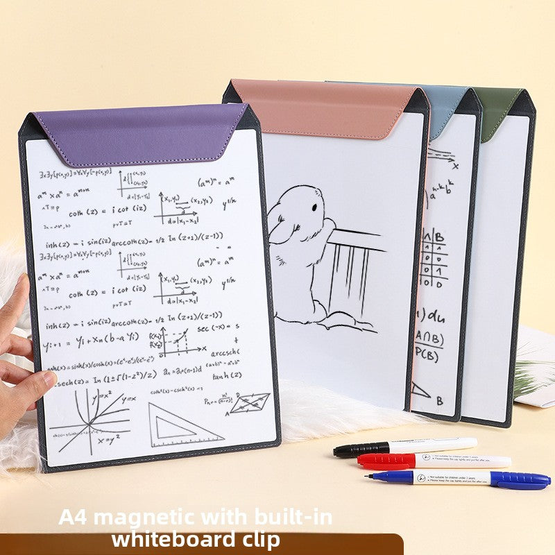Leather magnetic writing board