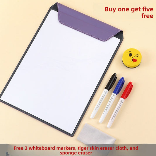 Leather magnetic writing board