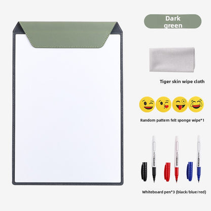 Leather magnetic writing board
