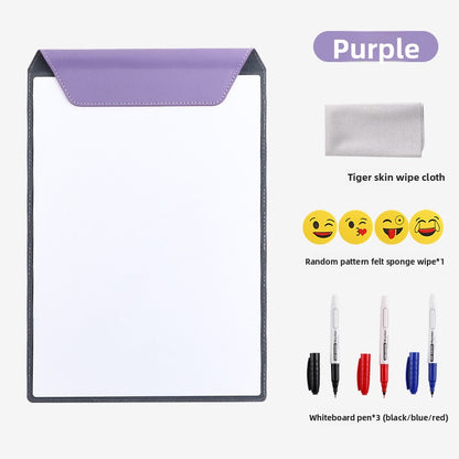 Leather magnetic writing board