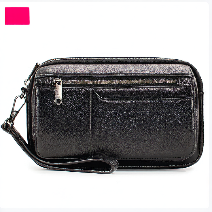 Leather men's handbag