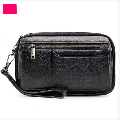 Leather men's handbag