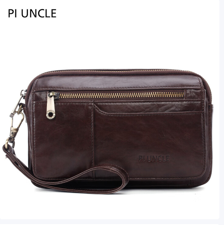 Leather men's handbag