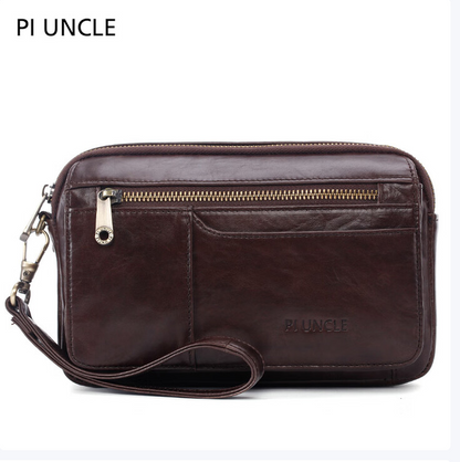 Leather men's handbag