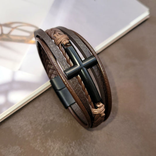 Leather Metal Bracelet
