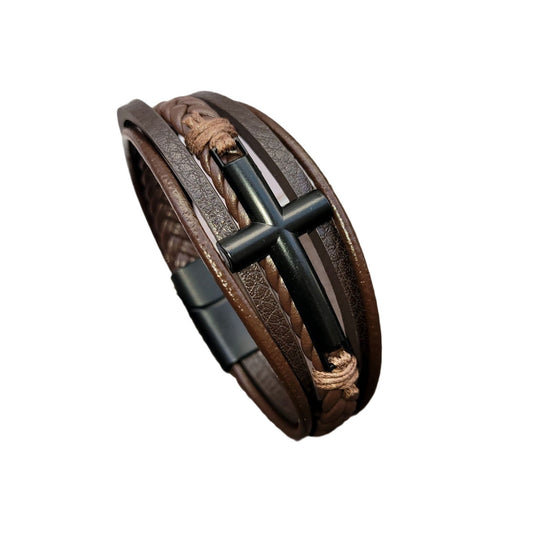 Leather Metal Bracelet