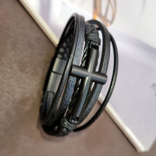 Leather Metal Bracelet