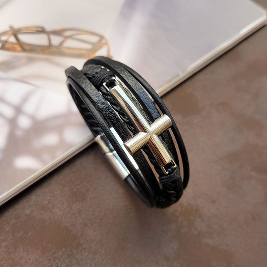 Leather Metal Bracelet