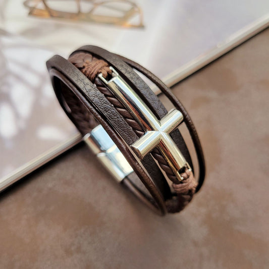 Leather Metal Bracelet