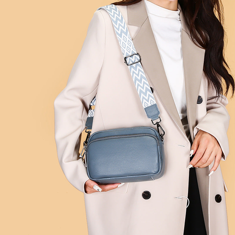 Leather multi-functional shoulder bag