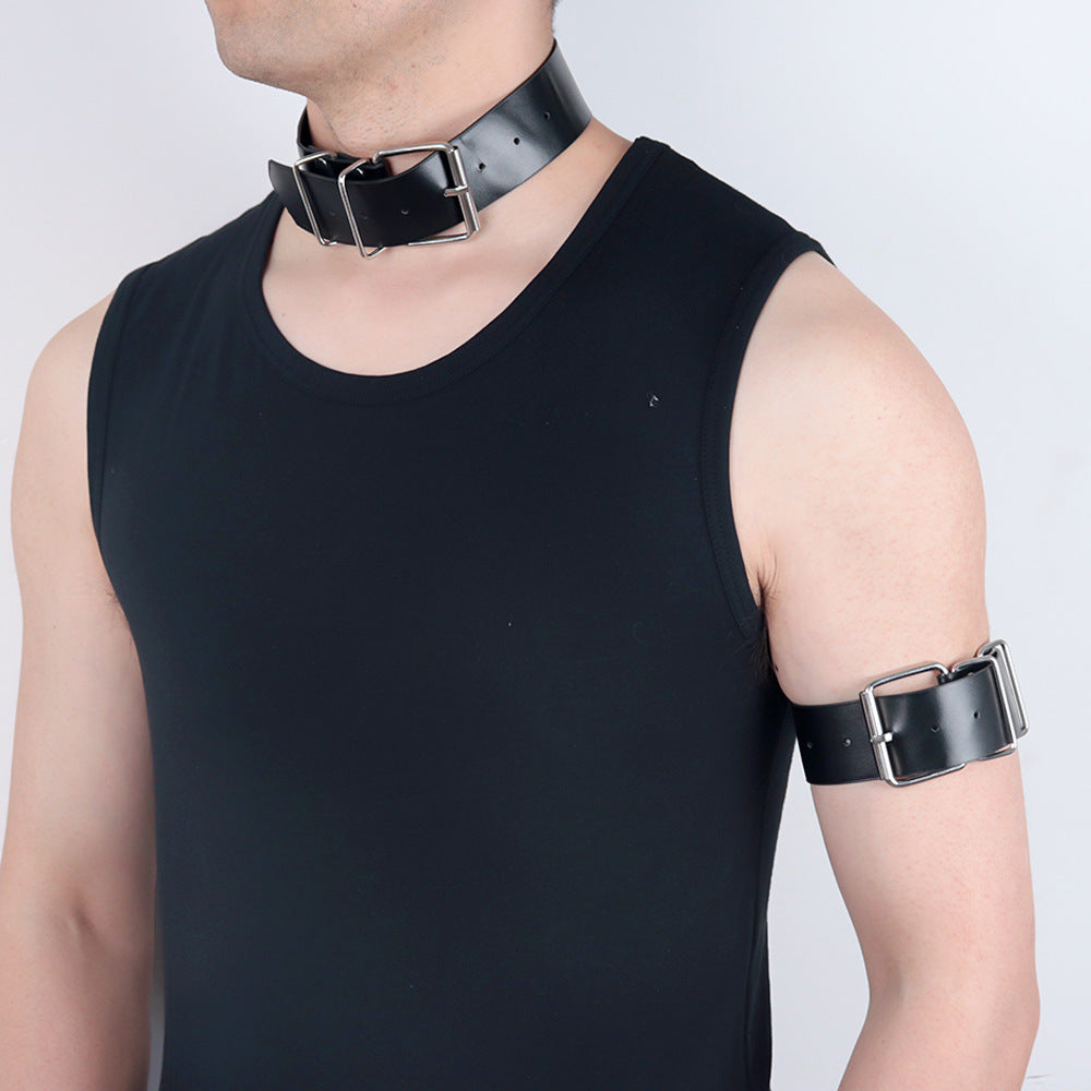 Leather neck collar