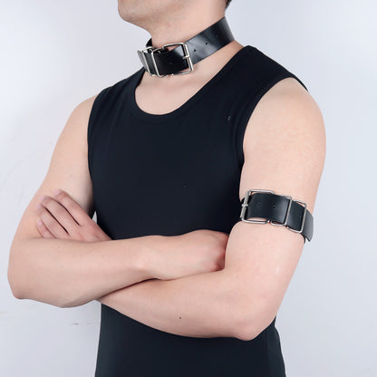 Leather neck collar