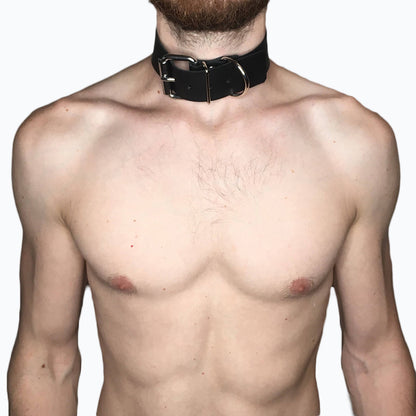 Leather neck collar