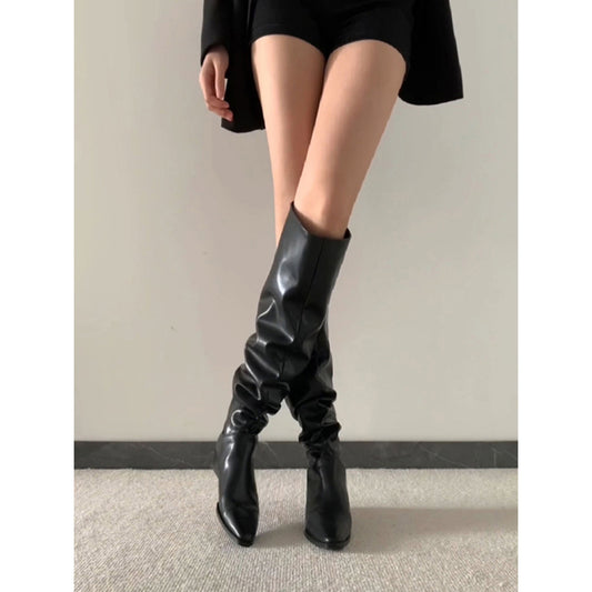 Leather Over-the-Knee Boots