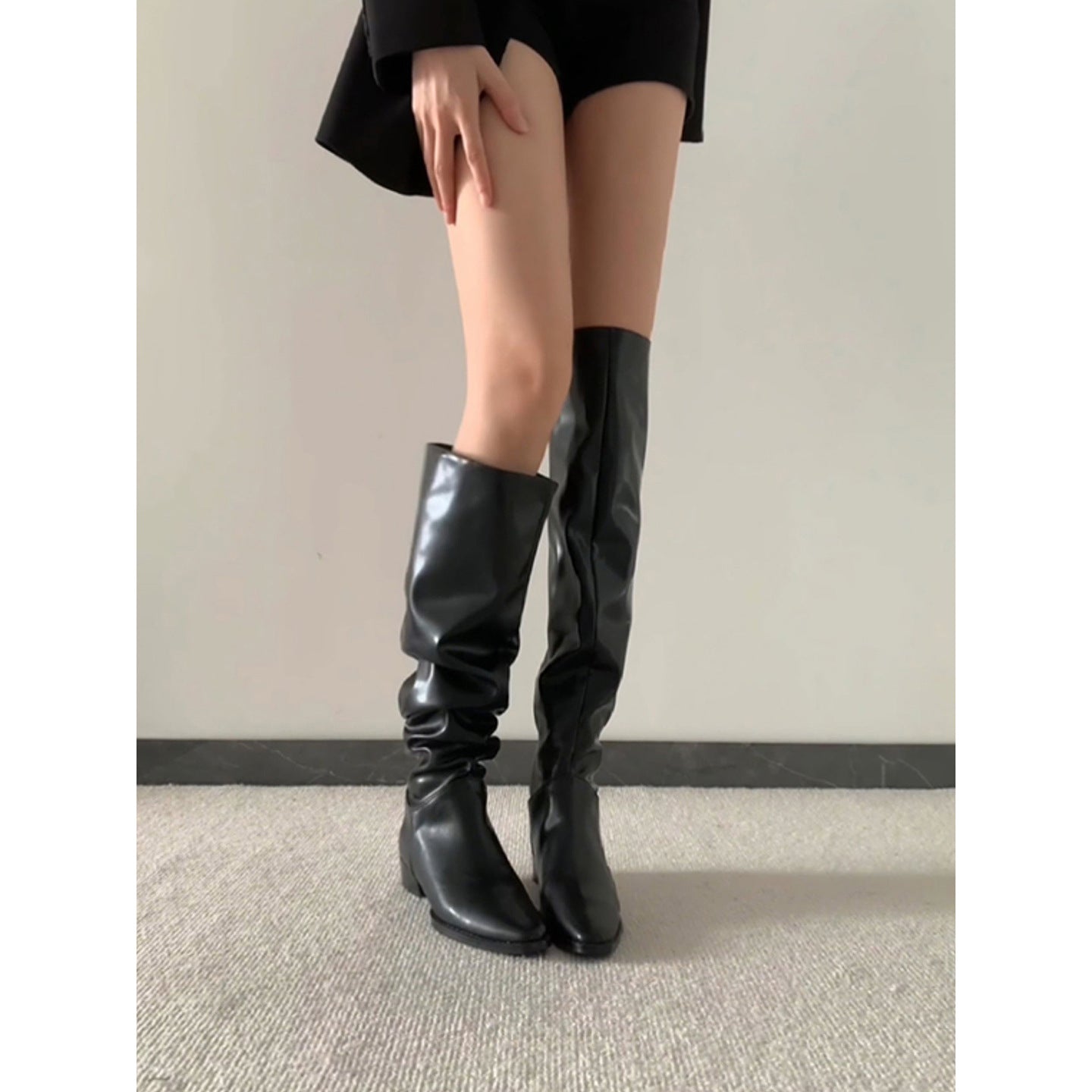 Leather Over-the-Knee Boots