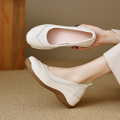 leather platform shoes