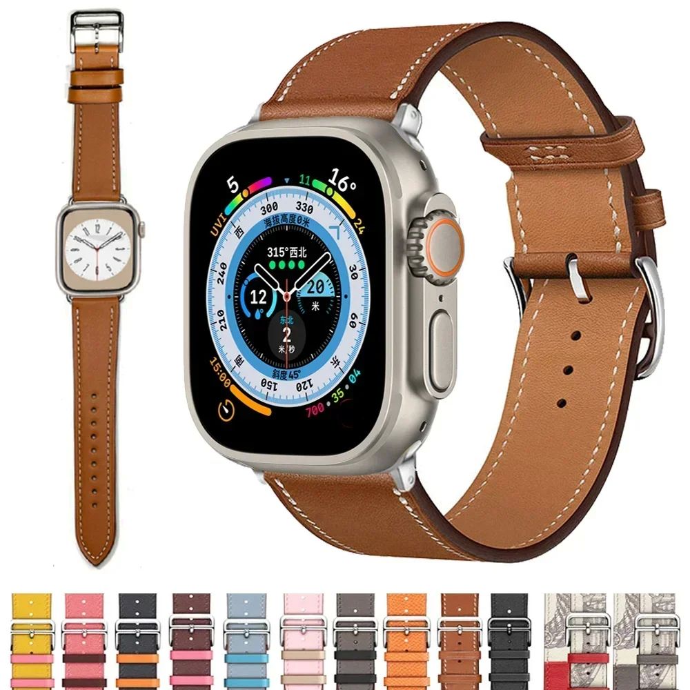 Leather Replacement Strap for Apple Watch