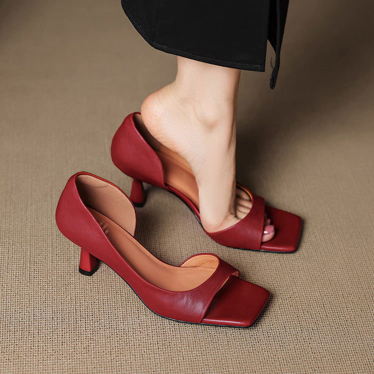 Leather sandals