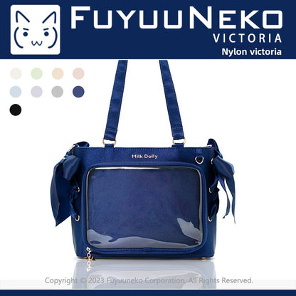 Leather shoulder bag for comic exhibitions