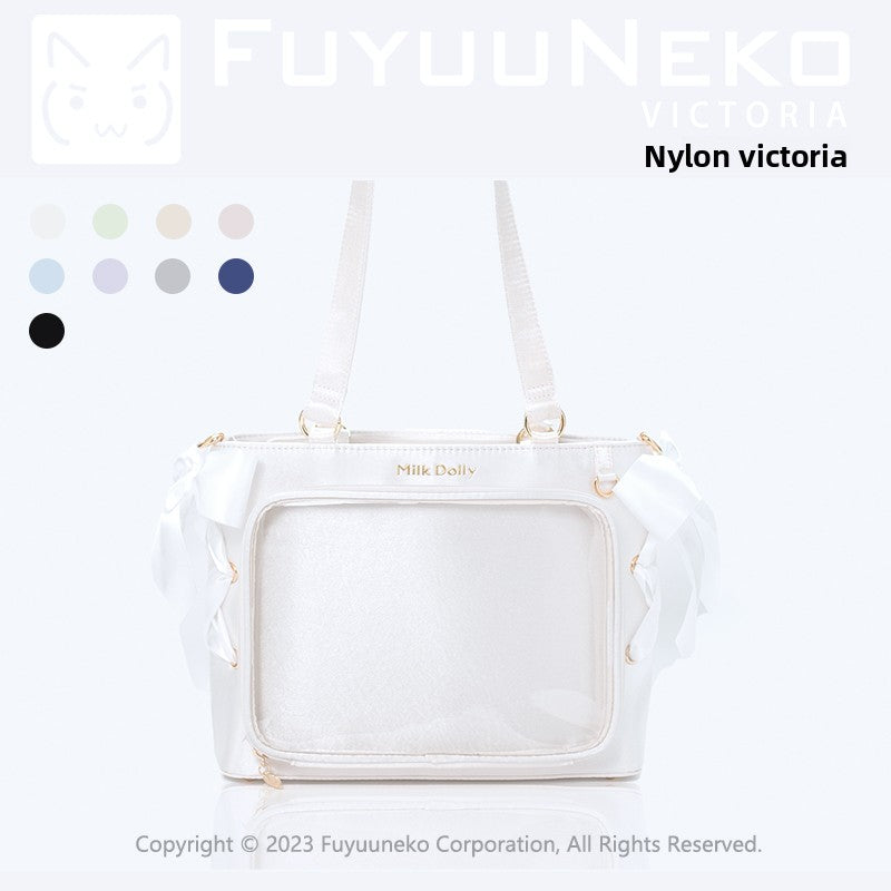 Leather shoulder bag for comic exhibitions