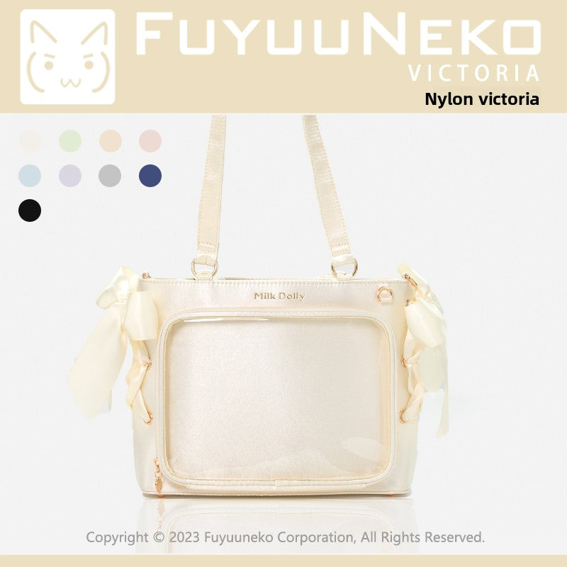 Leather shoulder bag for comic exhibitions