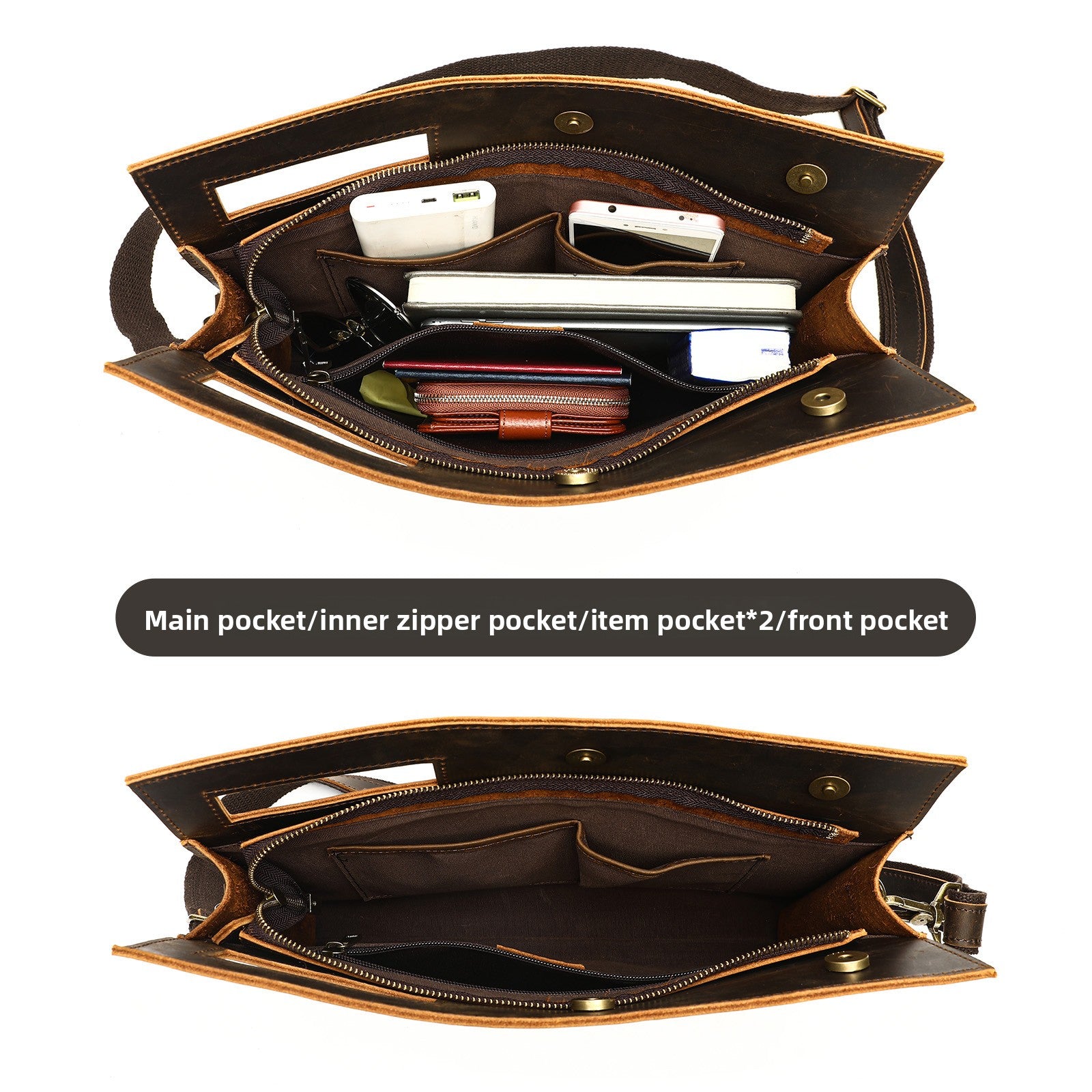 leather shoulder bag