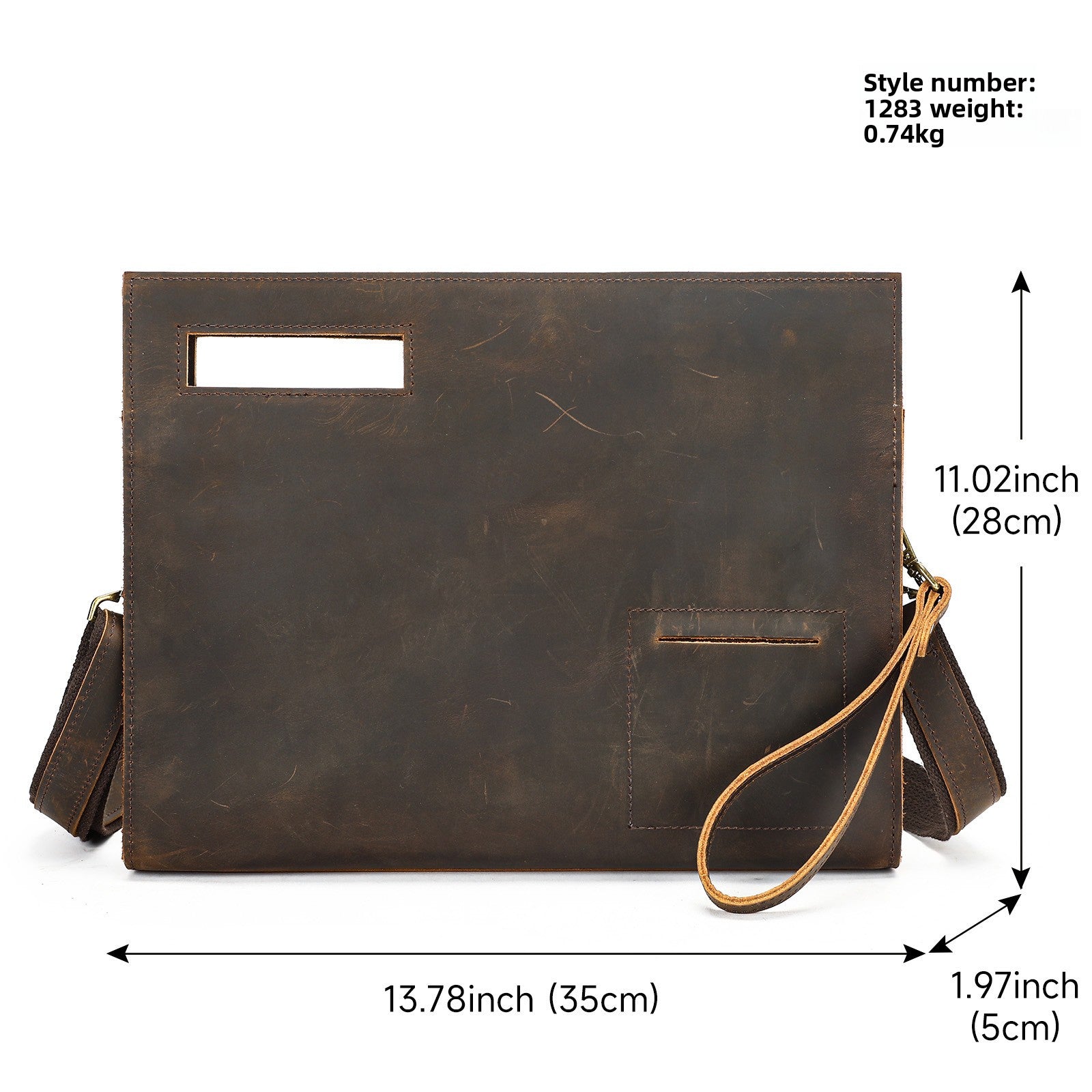 leather shoulder bag