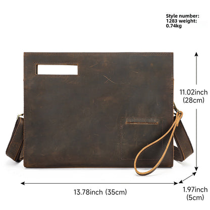 leather shoulder bag