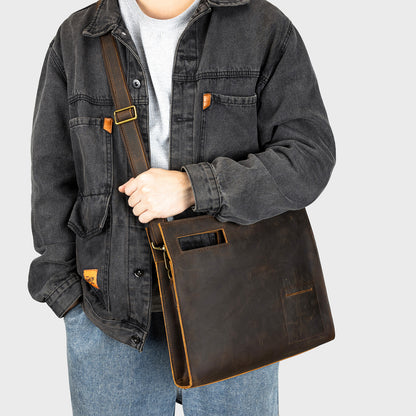 leather shoulder bag