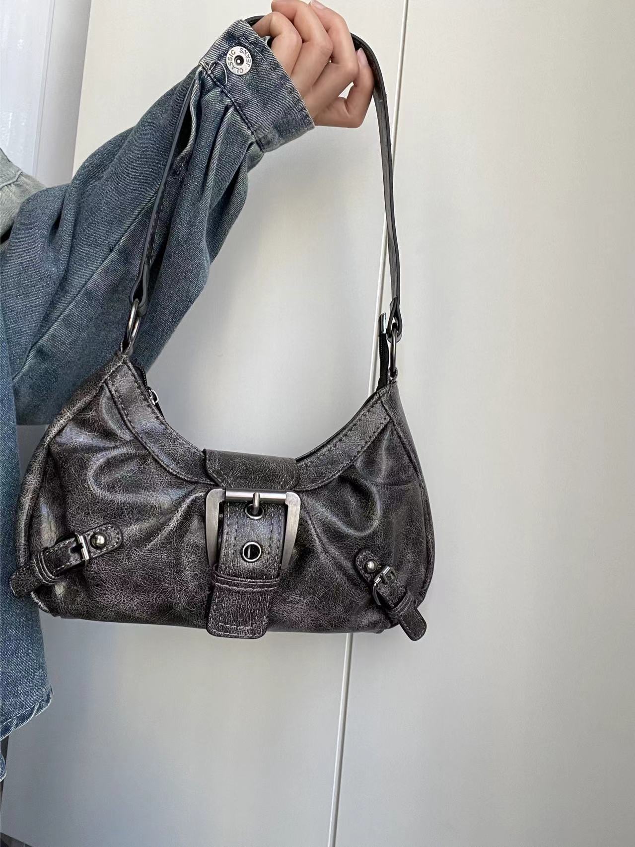 Leather Shoulder Bag Underarm Bag