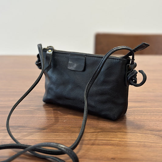 Leather single shoulder bag - Vintage and versatile mini crossbody bag for women